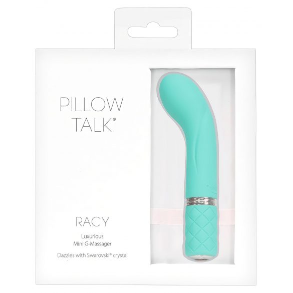 Pillow Talk Racy - Vibrador G-spot recarregável e estreito (turquesa)