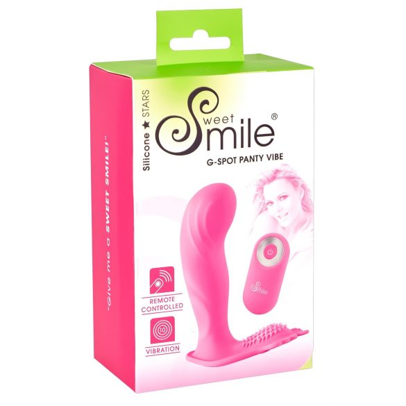 Vibrador Smile G-Spot Calcinha - rosa, recarregável e sem fio