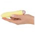 Cuties Mini Amarelo - vibrador compacto, recarregável e em silicone