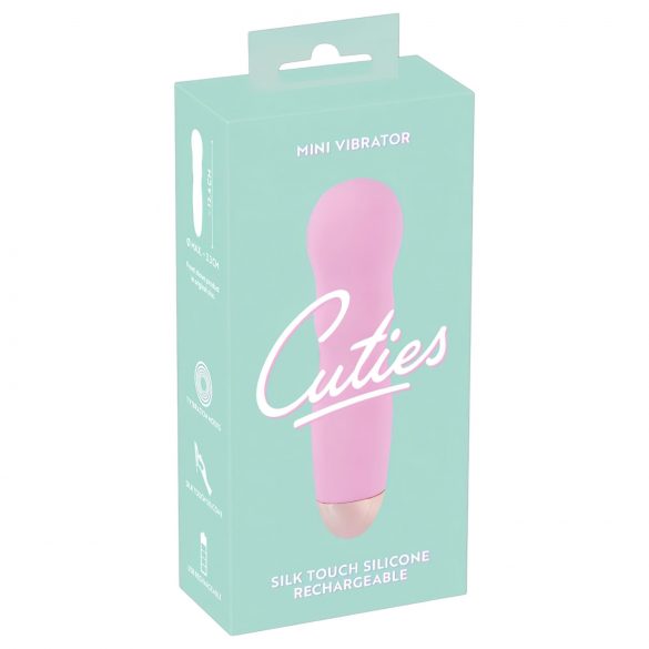 Cuties Mini Rosa - vibrador ondulado recarregável (rosa)