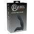 Rebel - Vibrador de próstata recarregável com pênis (preto)