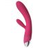 Svakom Angel - Vibrador vermelho aquecido com estimulador de clitóris.