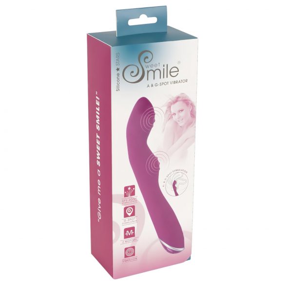 SMILE - Vibrador flexível para ponto A e G (rosa)