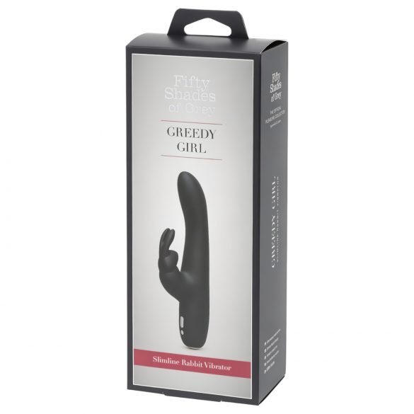 Greedy Girl Cinza - Vibrador recarregável (preto)