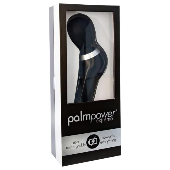 PalmPower Extreme - vibrador potente recarregável (preto)