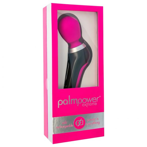 PalmPower Extreme Wand - Vibrador recarregável (rosa-preto)