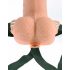 Fetiche Strap-On 6: vibrador oco aveludado com controle remoto!