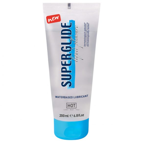 Deslizante HOT Superglide à base de água (200ml)