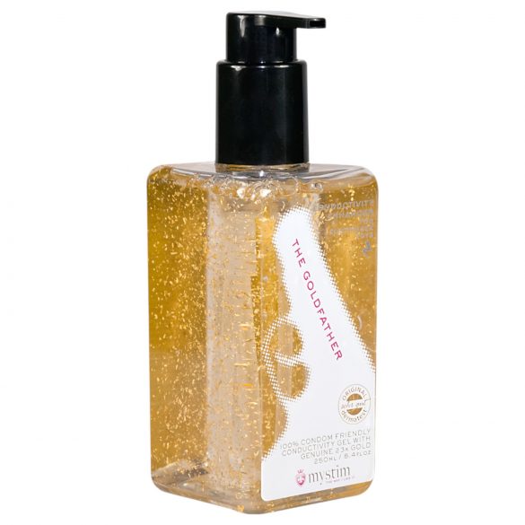 mystim lubrificante ouro 23k para eletro sexo (250ml)