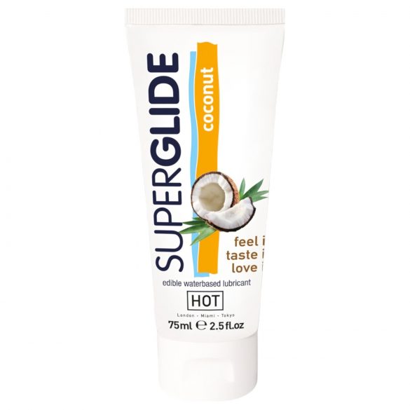 Lubrificante comestível de coco HOT Superglide (75ml)