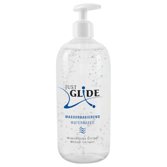 Lubrificante Just Glide à base de água (500ml)