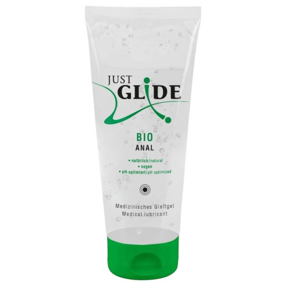 Lubrificante Vegano Bio Just Glide ANAL, 200ml - Base Água