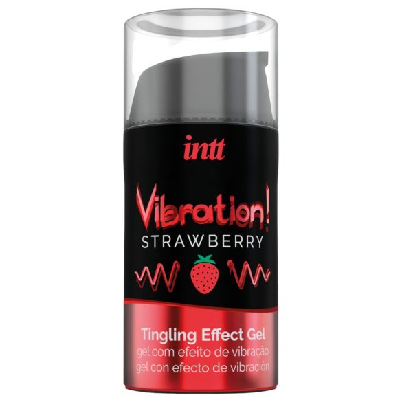 Vibração Intt! - vibrador líquido de morango (15ml)