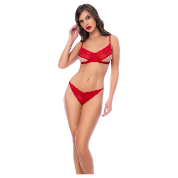 Conjunto de Sutiã Aberto Mapalé (Vermelho)