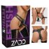 ZADO - Cinta de Couro com 2 Dildos Internos (Preta) - L/XL