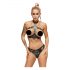 ZADO - Conjunto de Couro com Strap-on (Preto) - L/XL