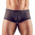 Boxer listrado e transparente (preto)