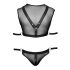 Svenjoyment Bondage - Mesh Top and Jockstrap Set (Black)  - M