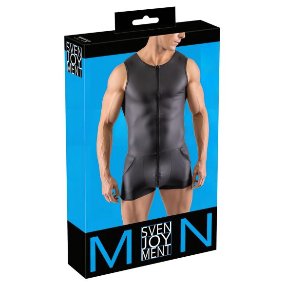 Svenjoyment - Macacão masculino curto sem mangas (preto)