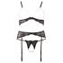 Abierta Fina - Trio de lingerie com charme de pérolas - XL