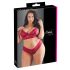 Cottelli Tamanho Plus - Conjunto de Sutiã de Renda Suave (Vermelho)