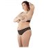 Cottelli Plus Size - Conjunto de sutiã perolado (preto)