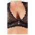 Cottelli Plus Size - Conjunto de Lingerie em Renda com Strass (Preto)