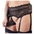 Cottelli Plus Size - Conjunto de Lingerie em Renda com Strass (Preto)