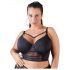 Cottelli Plus Size - Sutiã rendado com alças (preto)