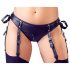 Cottelli Bondage - Conjunto Brilhante com Levantador de Seios e Algemas (Preto) - M