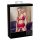 Abierta Fina - conjunto de lingerie com correntes reluzentes (vermelho) - M