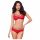 Conjunto de Sutiã Floral e Renda Obsessive 860-SET-3 (Vermelho) - L/XL