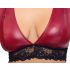 Conjunto de Sutiã Rendado Plus Size Cottelli Bondage (Vermelho-Preto)