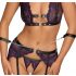 Cottelli Bondage - Conjunto de Lingerie com Algemas (preto-violeta)