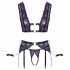 Cottelli Bondage - Conjunto de Lingerie com Algemas (preto-violeta)