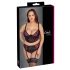 Cottelli Plus Size - Conjunto de Sutiã com Cinta-liga (preto-vermelho)