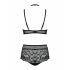 Conjunto Elizenes Obsessive - sensual, transparente (preto)