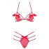 Obsessive Giftella - Conjunto de lingerie com laço (vermelho)