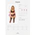 Conjunto de Lingerie Obsessive Chemeris com Cinta-liga (Preto) - M/L