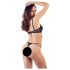 Cottelli - Soutien Elevador com Argolas e Tanga (preto) - 80B/M