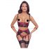 Cottelli Bondage - Conjunto vermelho rendado e sensual - M