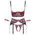 Cottelli Bondage - Conjunto vermelho rendado e sensual - M