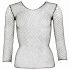 NO:XQSE - Blusa feminina em rede preta (S-L)