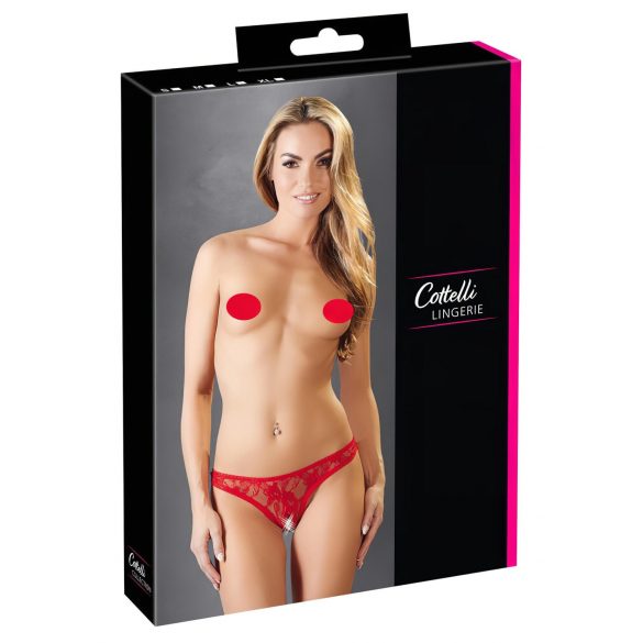 Cottelli - Tanga Sexy de Renda (Vermelho) - M