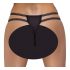 Cottelli - tanga preto de luxo com abertura e argola - M/L