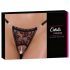 Cottelli - tanga luxuosa com pérolas e rosas (vermelho-preto)