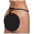 Cottelli - tanga luxuosa com pérolas e rosas (vermelho-preto)