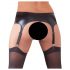 NO:XQSE - Conjunto sensual com cinta-liga brilhante - XL