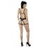 Cottelli - Conjunto de lingerie harness decorativo - preto (S-L)