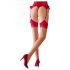 Cottelli - Back Seam Stockings with High Heel Reinforcement (Nude-Red) - 4